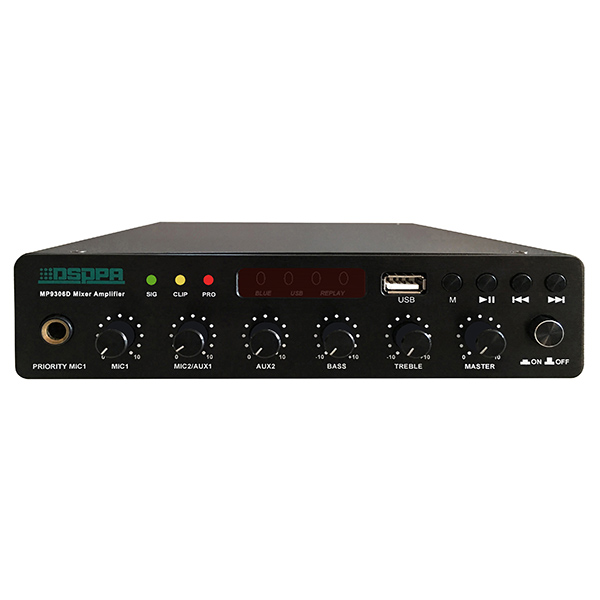 MP9306U 60W Ultra-thin Digital Mixer Amplifier