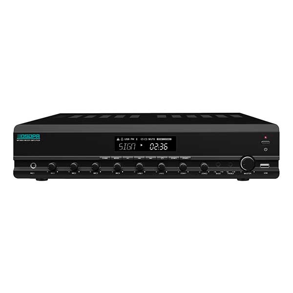 MP300U 2 Zones Integrated Mixer Amplifier with Remote Paging
