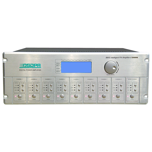 DA8006 60W-300W 8 Channel Digital Amplifier