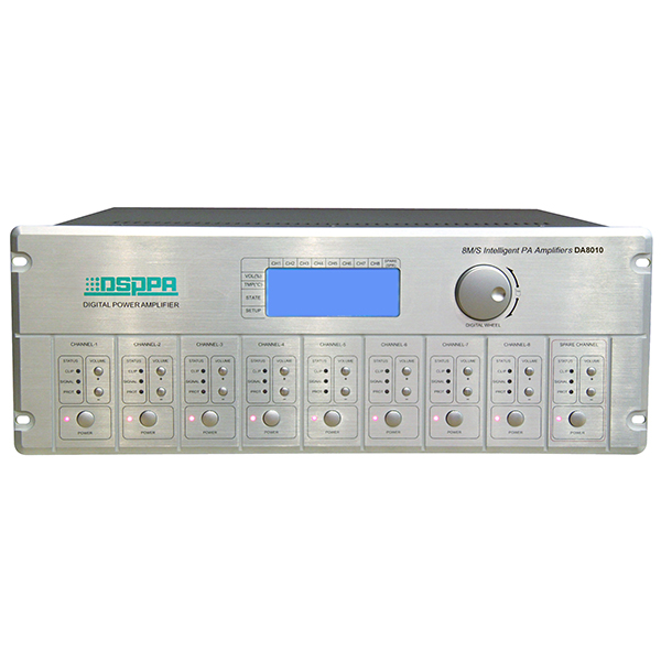 DA8010   9x100W 8 Channel Class D Amplifier