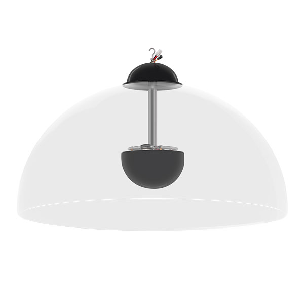 FP-808 (New) 30 Inch Dual-Parabolic Stereo Sound Dome/Pendant Hanging Directional