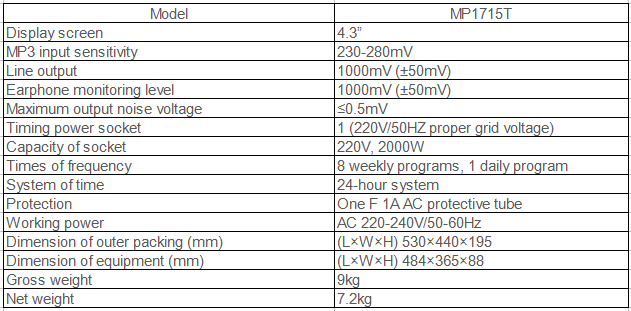 pa audio specification