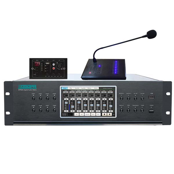 8x8 Audio Matrix PA System