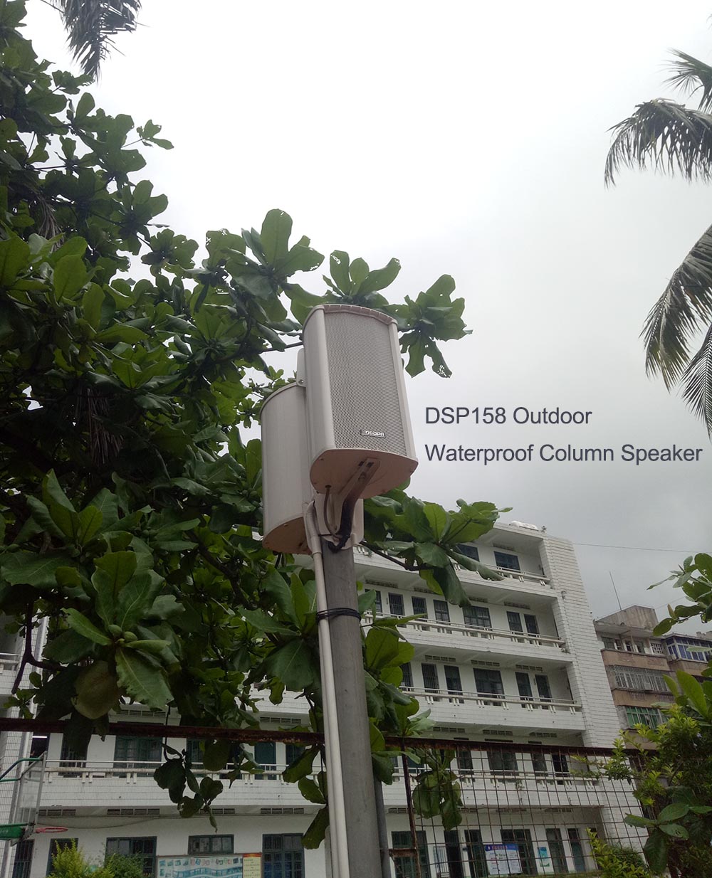 Photos of DSPPA products installed in the campus