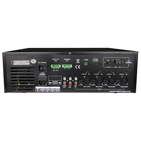 MP7825 250W 2 Zones All-in-one Amplifier