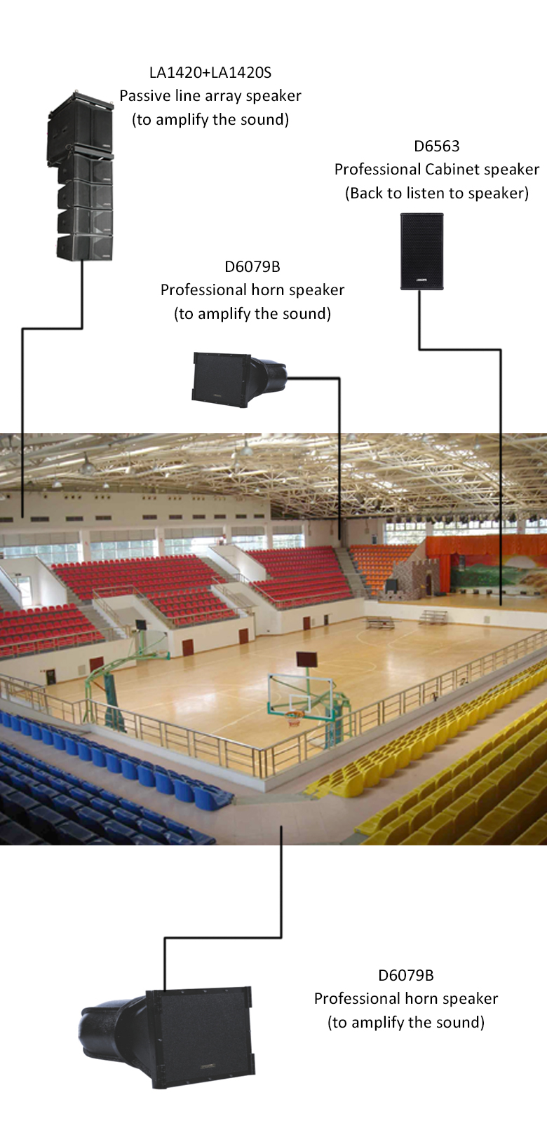 Professional Audio PA Solution for Gymnasium