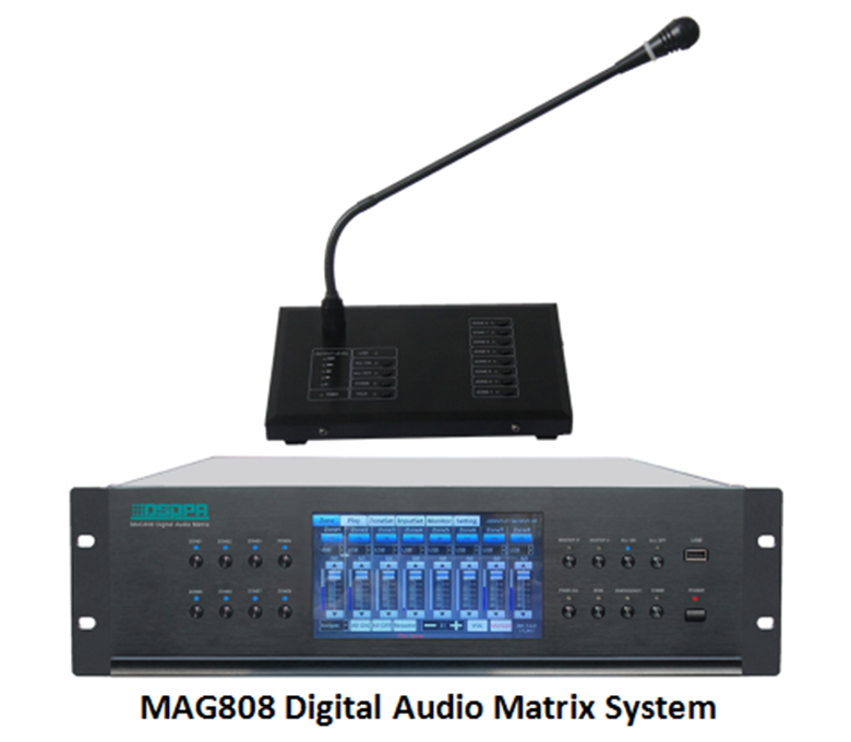 MAG808 Digital Audio Matrix System