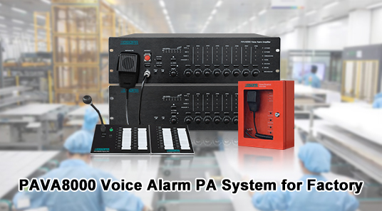 PAVA8000 Voice Alarm PA System for Factory