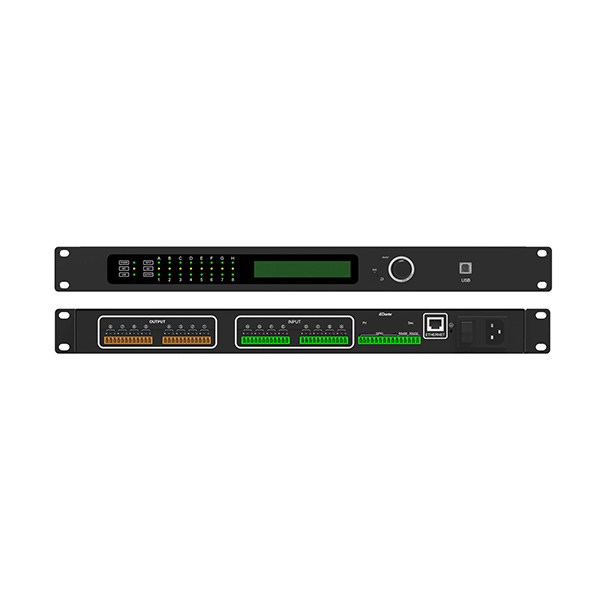 DP8004 8 channels Conference Audio Processor with 4x4 Dante