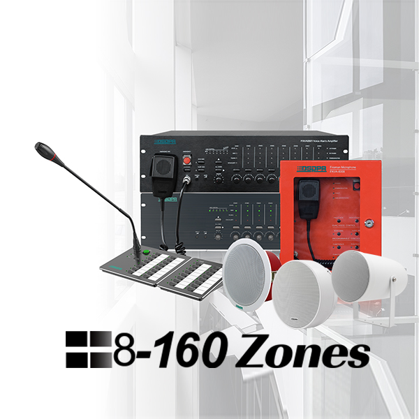 8-160 Zones Voice Evacuation System