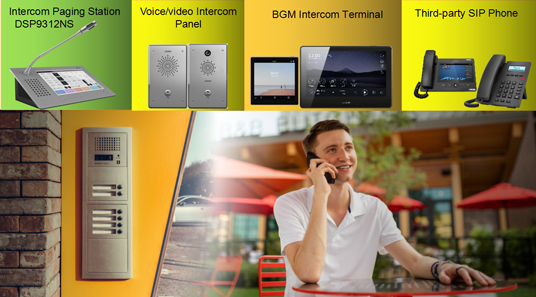 Application Solution of DSP9000 Intercom System Without Server
