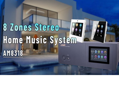 AM8318 8 Zones Stereo Home Music System