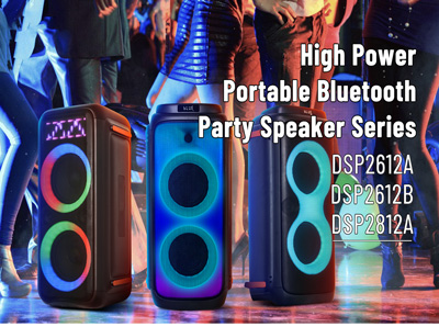 High Power Portable Bluetooth Party Speaker Series DSP2612A/DSP2612B/DSP2812A