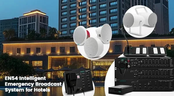 EN54 Intelligent Emergency Broadcast System for Hotels