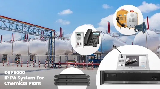 DSP9000 IP PA System For Chemical Plant